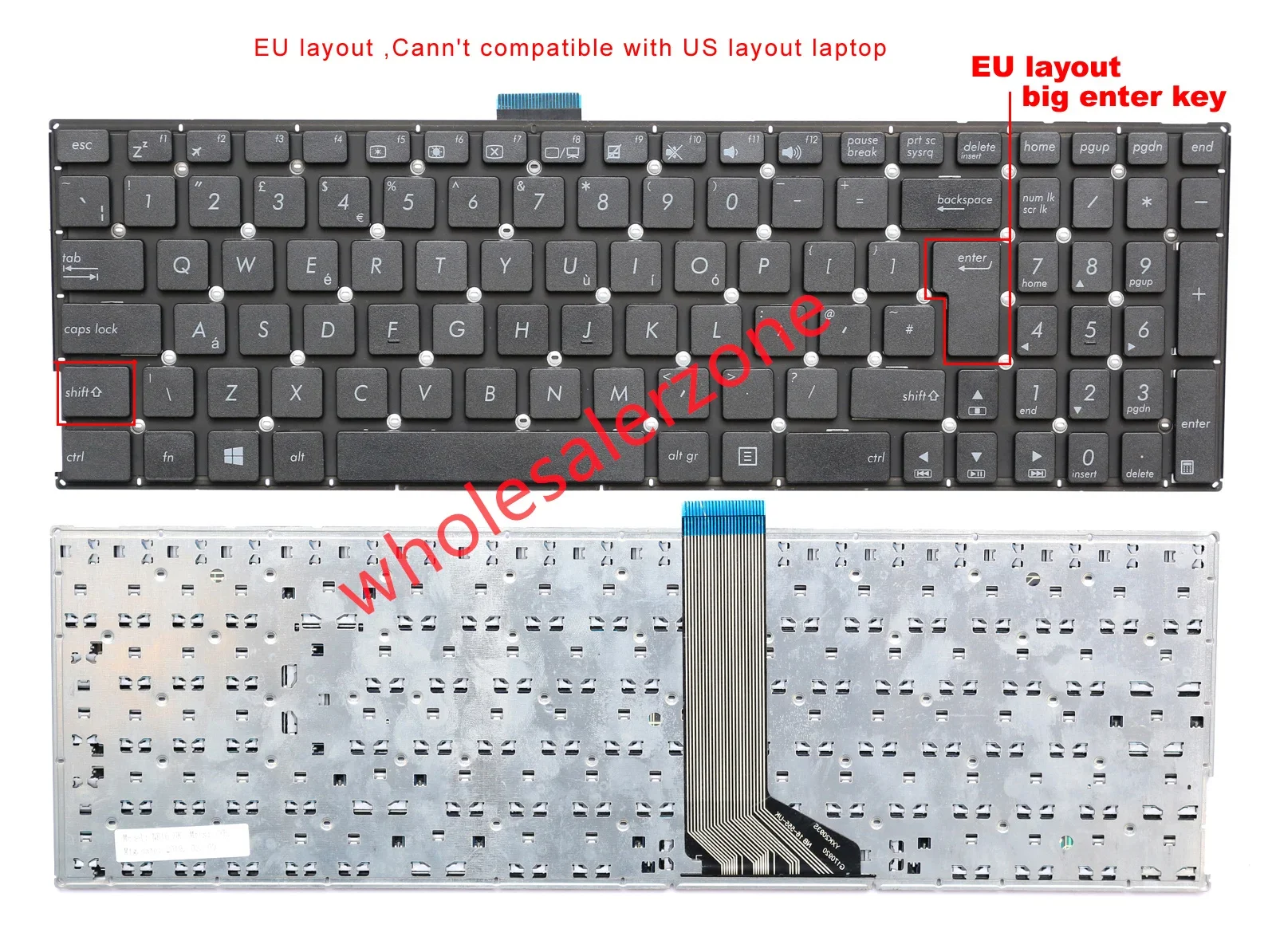 New US/UK Keyboard for ASUS X555 X555A X555L X555S A555 A555L A501U K501L K501LB K501LX K501U K501UB K501UQ series laptop