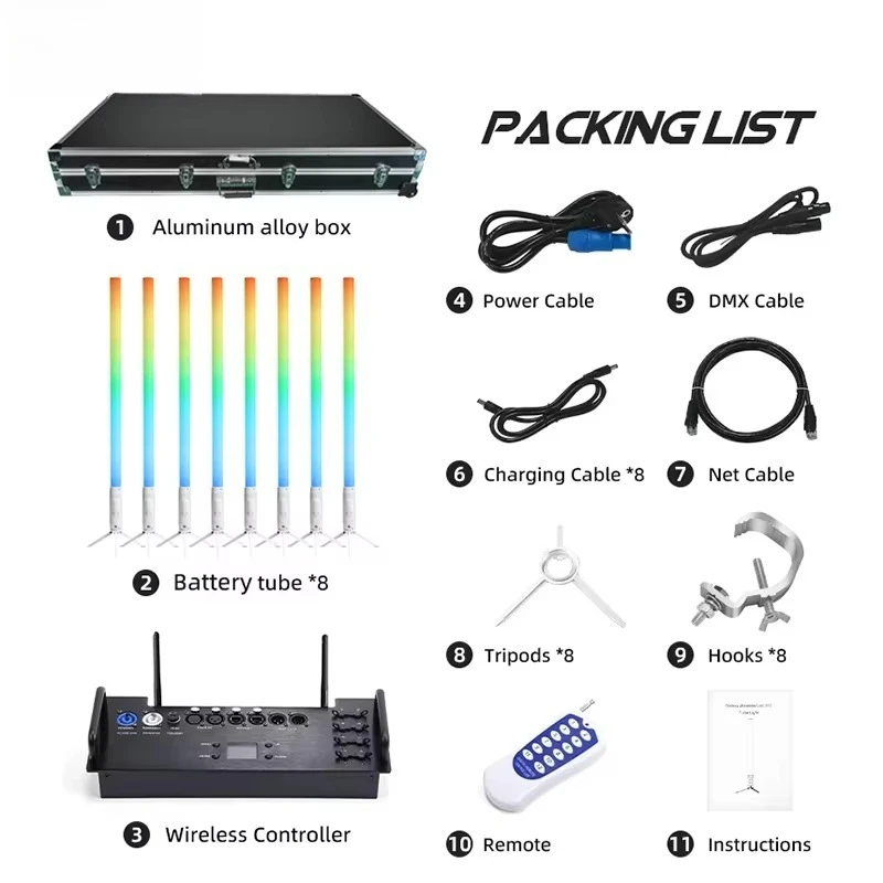 Wireless RGBW Linear LED Wall Washer Light With Remote For Wedding Bar Building Hookah Decoration
