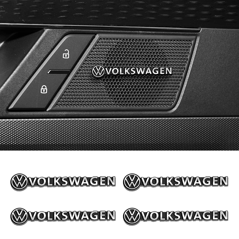 

2/4Pcs Harman Kardon Metal Speaker Emblem Audio Car 3D Sticker For Volkswagen VW Golf Polo 4 5 6 Passat B5 B6 B7 CC Jetta Tiguan