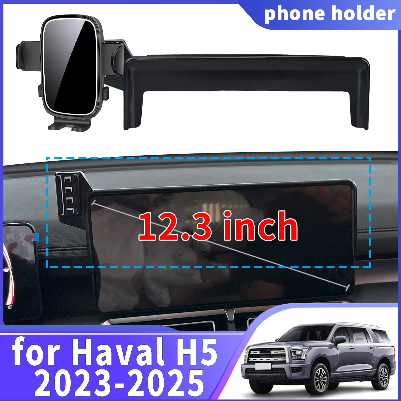 

fit for Haval H5 2023 2024 2025 Navigation Phone Holder Mount Customized Car accessoires