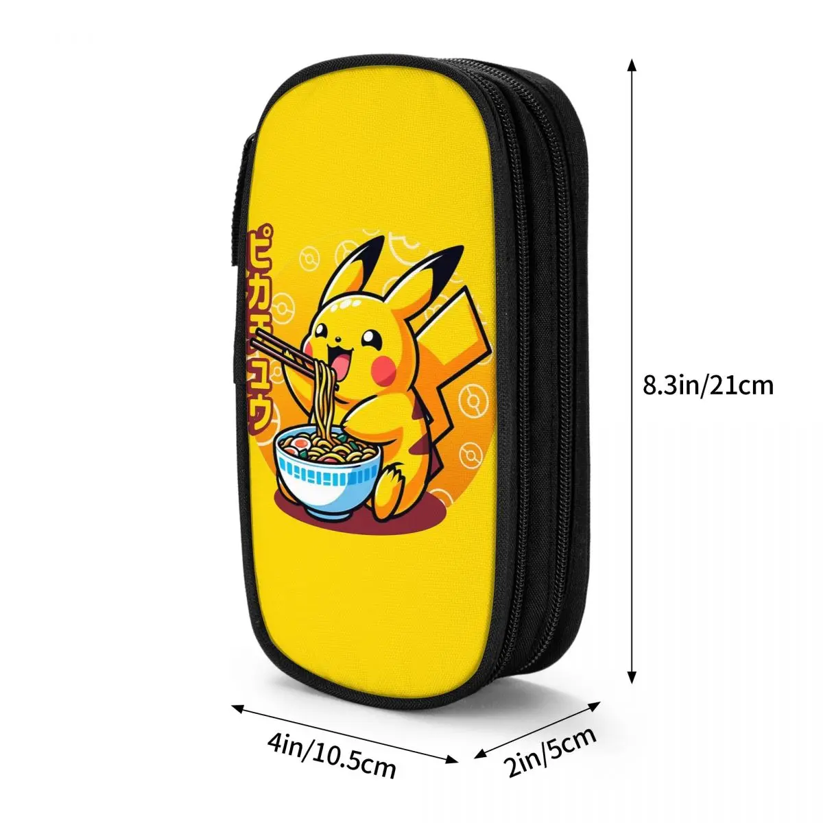 Imagem -06 - Pokemon Pikachu Lápis Case Clássico Caneta Titular Bolsas Meninas Meninos Grande Capacidade Estudantes Escola Zíper Lápis Bolsa