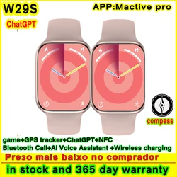 Newest W29S Smart Watch ChatGPT NFC Series 9 Heart Rate ECG GPS Tracker Bluetooth Call Blood Pressure Sports Smartwatch W29 S