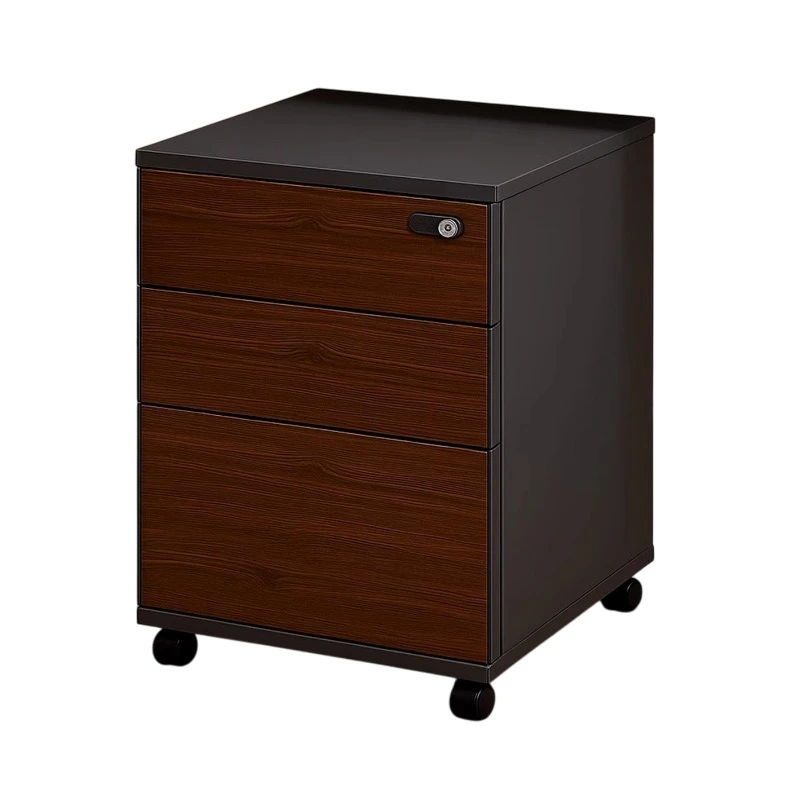

Office password lock drawer file cabinet desk side table under storage moving