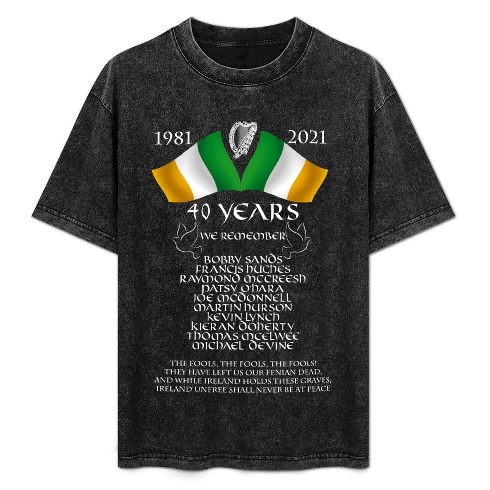 

Hunger Strike 1981 - 40th Anniversary T-Shirt valentines clothes graphic tee shirt workout shirts for men