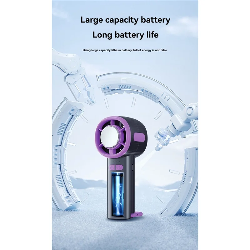 ABBK-100-скоростной турбовентилятор, портативный мини-портативный полупроводниковый ледяной вентилятор, охлаждающий вентилятор с цифровым дисплеем