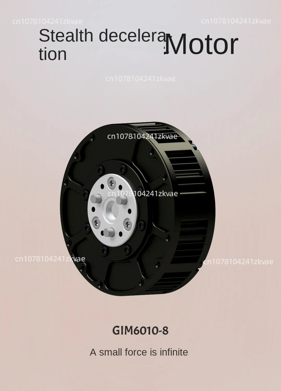 GIM6010-8 Micro DC Brushless Geared Motor, Exoskeleton, Robotic Dog, Robot Joint Drive Motor