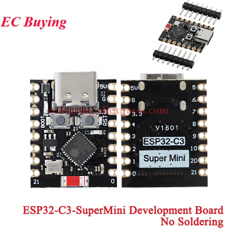 1-10 Stück ESP32-C3 ESP32C3 ESP32C6 C6 S3 H2 PRO Mini SuperMini Wi-Fi Ble Programmier-Lern-Entwicklungsboard Modul ESP32C3FN4 – Detail 4