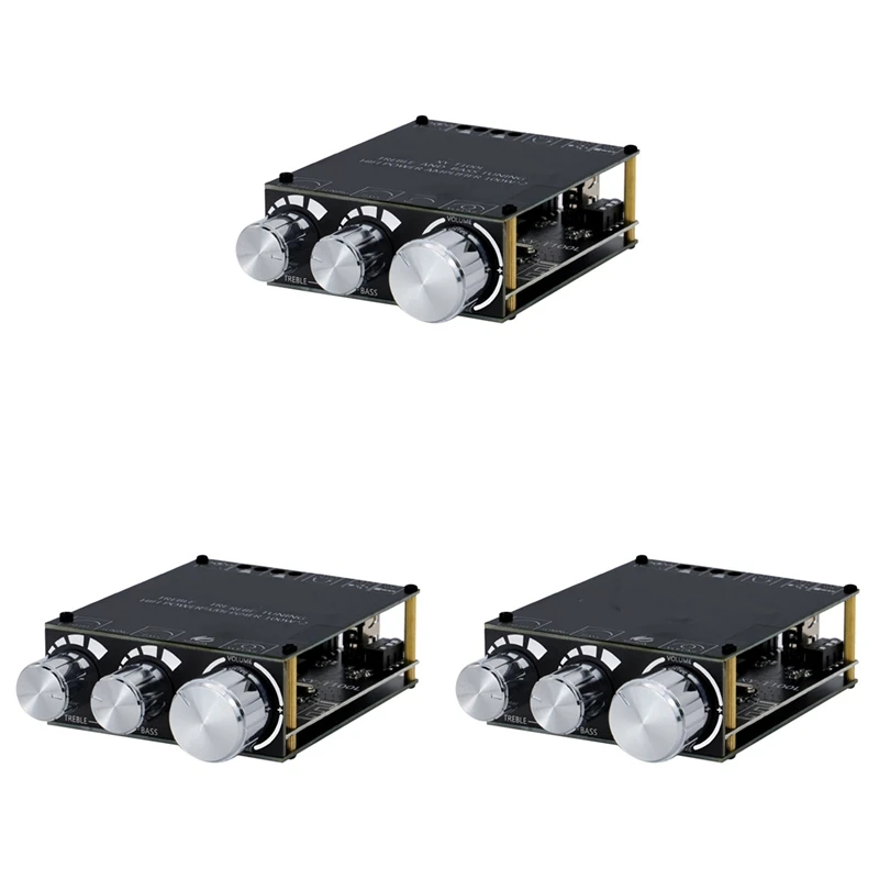 

Лидер продаж3x Bluetooth 5,0 100 Вт + 100 Вт, плата усилителя сабвуфера, 2,1-канальный класс D, домашний аудио стерео эквалайзер, усилитель XY-T100L