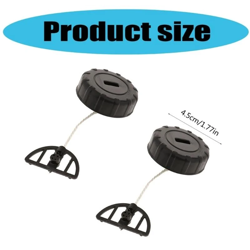 F92C Black Color Set Of 2 Chainsaw Fuels Tanks Caps Cover Suitable For MS180 MS170 MS018 MS017 Spare Parts Plastic Designing