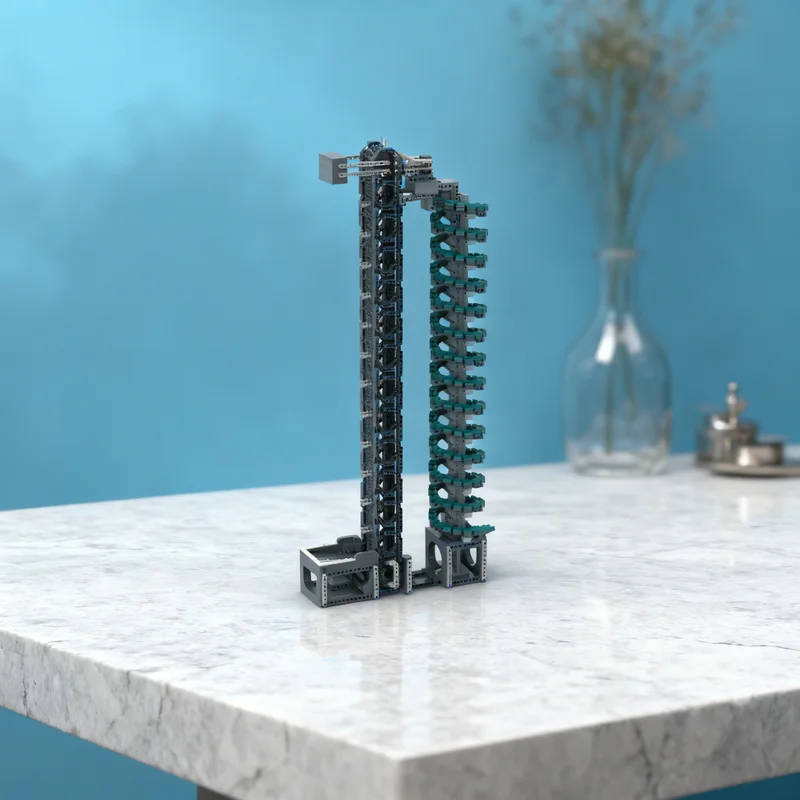 

3321pcs MOC Conveyor With Cheese Spiral Technical Model Building Blocks Creative DIY Gift Display Decor Assemble Premium Adult