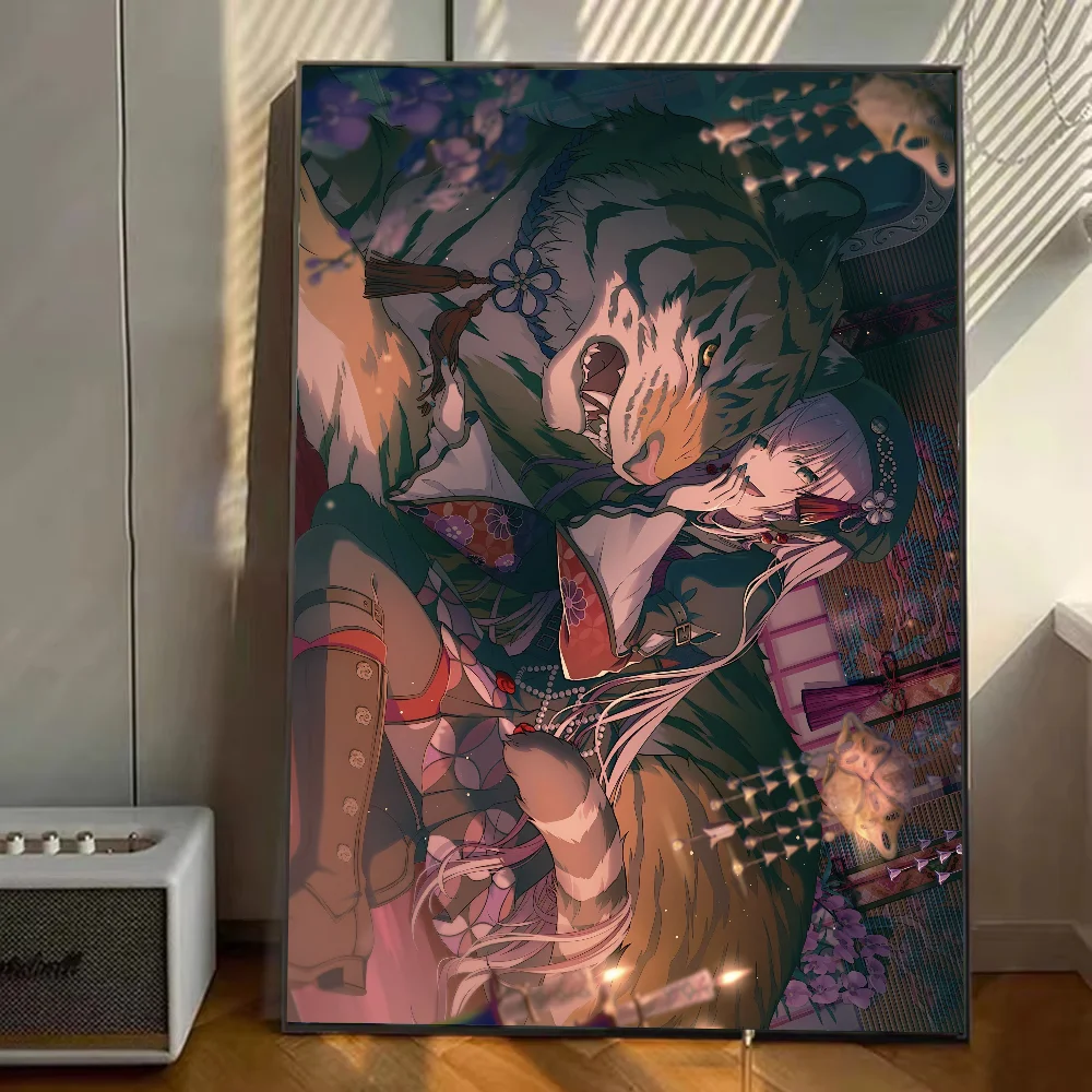 Megurine Luka ملصق ملصقات الفن جداريات حائطية ديكور لعبة غرفة ديكور الهدايا Kawaii HD اللوحة سيارات القط #5