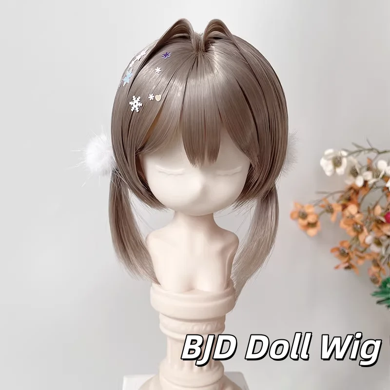 Parrucche per bambole BJD, capelli corti, per 1/3 1/4 MSD MDD DD, accessori per capelli lisci, parrucca