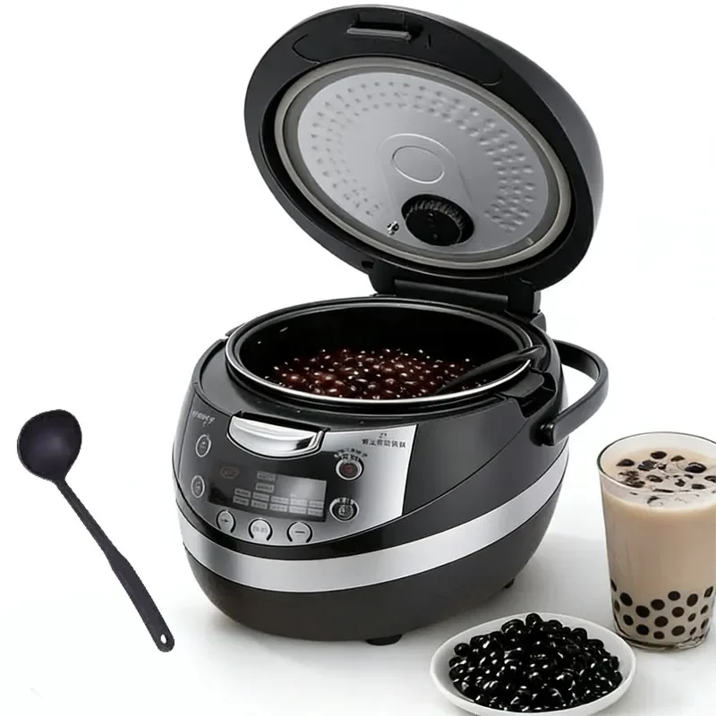 Commercial 8L Pearl Cooking Machine Automatic Boba Maker for Milk Tea Shop Large Capacity Sago Boiler US Plug 110V Kitchen