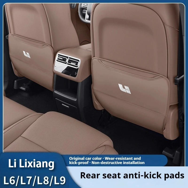 

Fit For Li L6 L7 L8 L9 LIXIANG Seat Anti-Kick Pad Seat Back Rear Row Protection Pad Second Row Storage Bag In Car Modification