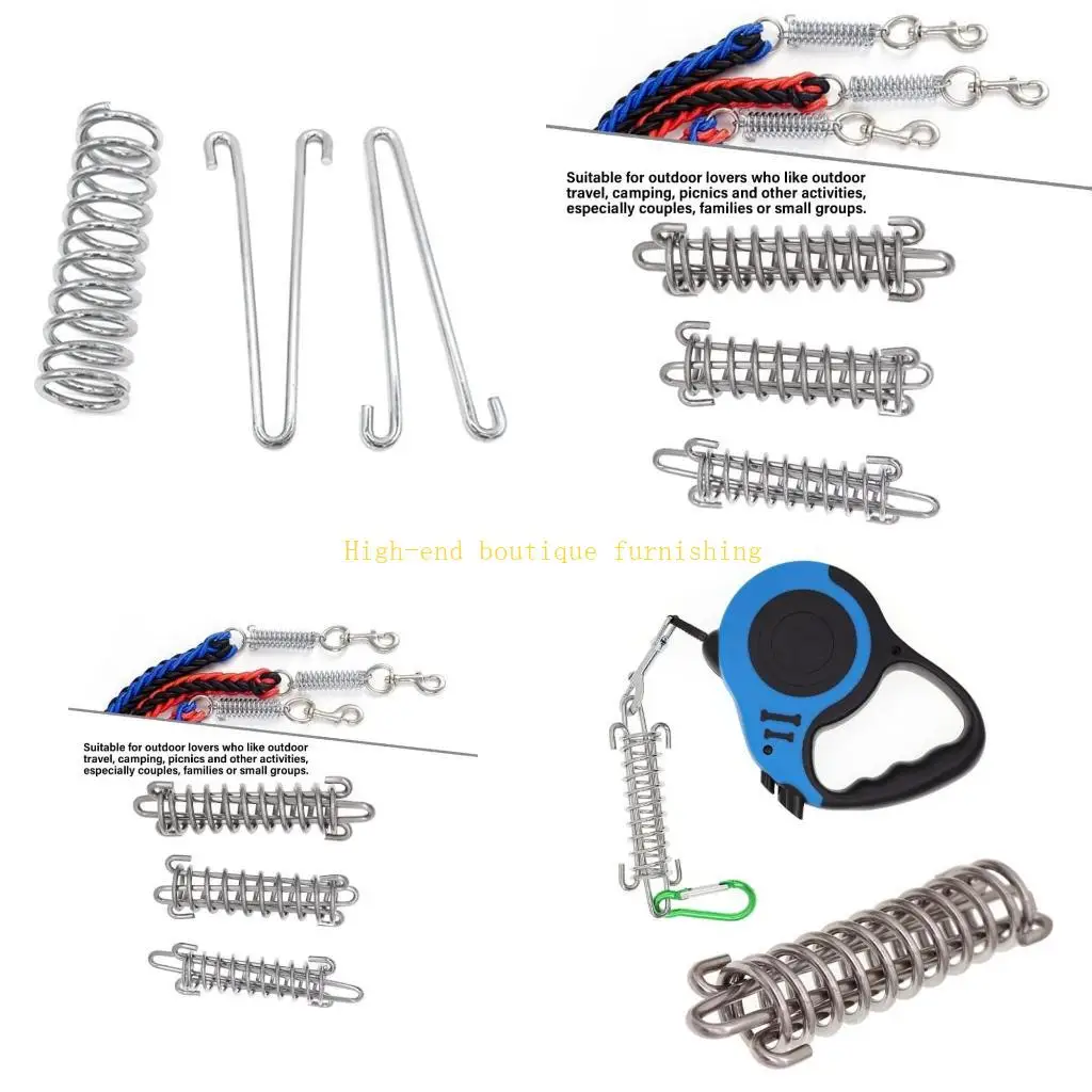 L9NB Practical Dogs Collar Spring Outdoor Resting Space with Tent Spring for Campers