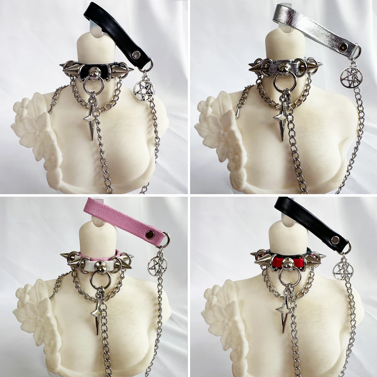 1/3 1/4 1/6 BJD Doll Clothes Accessories 30cm 45cm 60cm 75cm BJD Doll Necklacce Choker Doll DIY Accessories