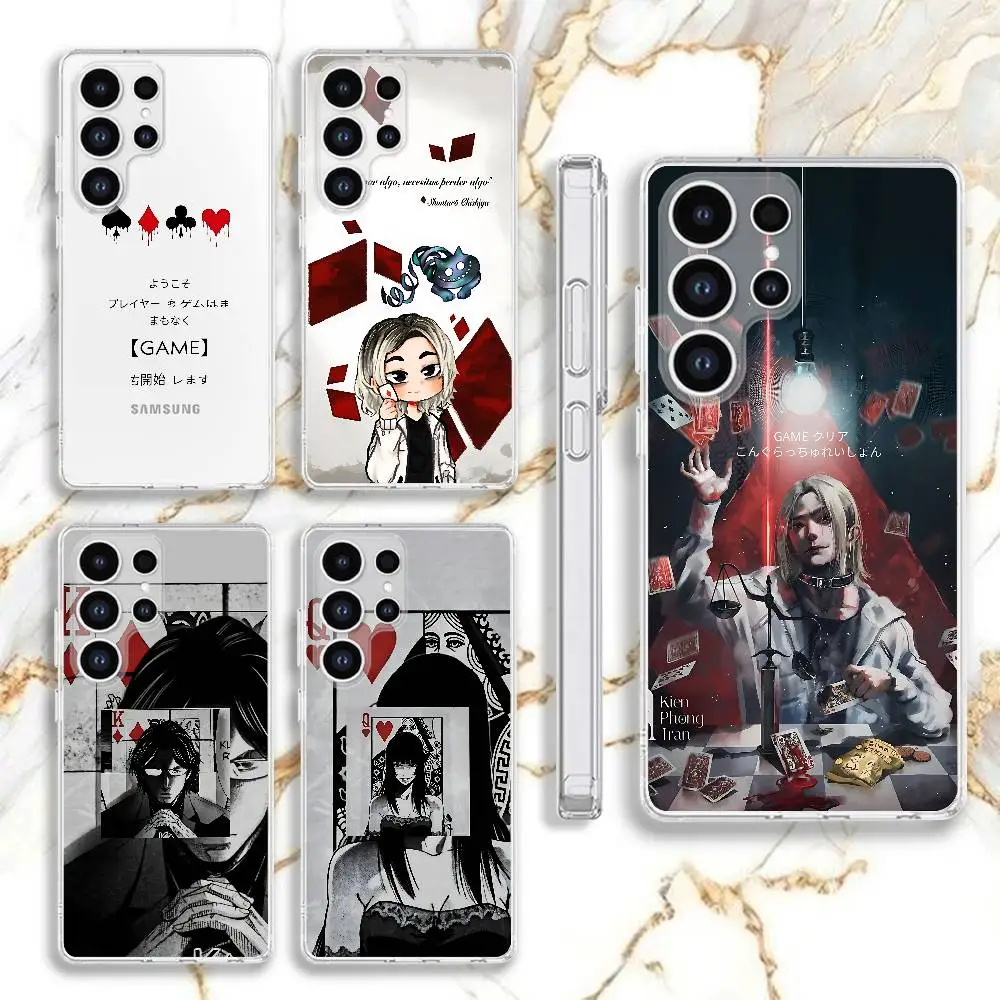 

A-Alice in B-Borderland Phone Case For Samsung S 23,22,10,9,8 A 71,52,51,30,21S,12 PIus,E,Lite Note20 Ultra Clear Soft