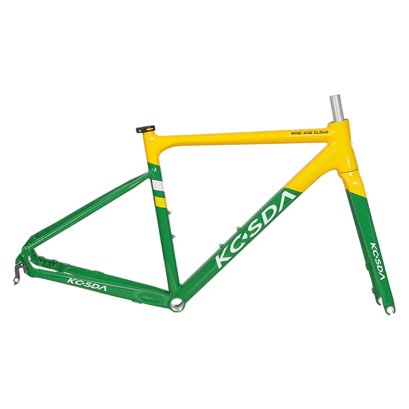 دراجة الطريق الكربون تقليد التربة تجديد لحام مسطح دون حبة لحام عملية اللوحة المتقدمة إطار سبائك الألومنيوم #4