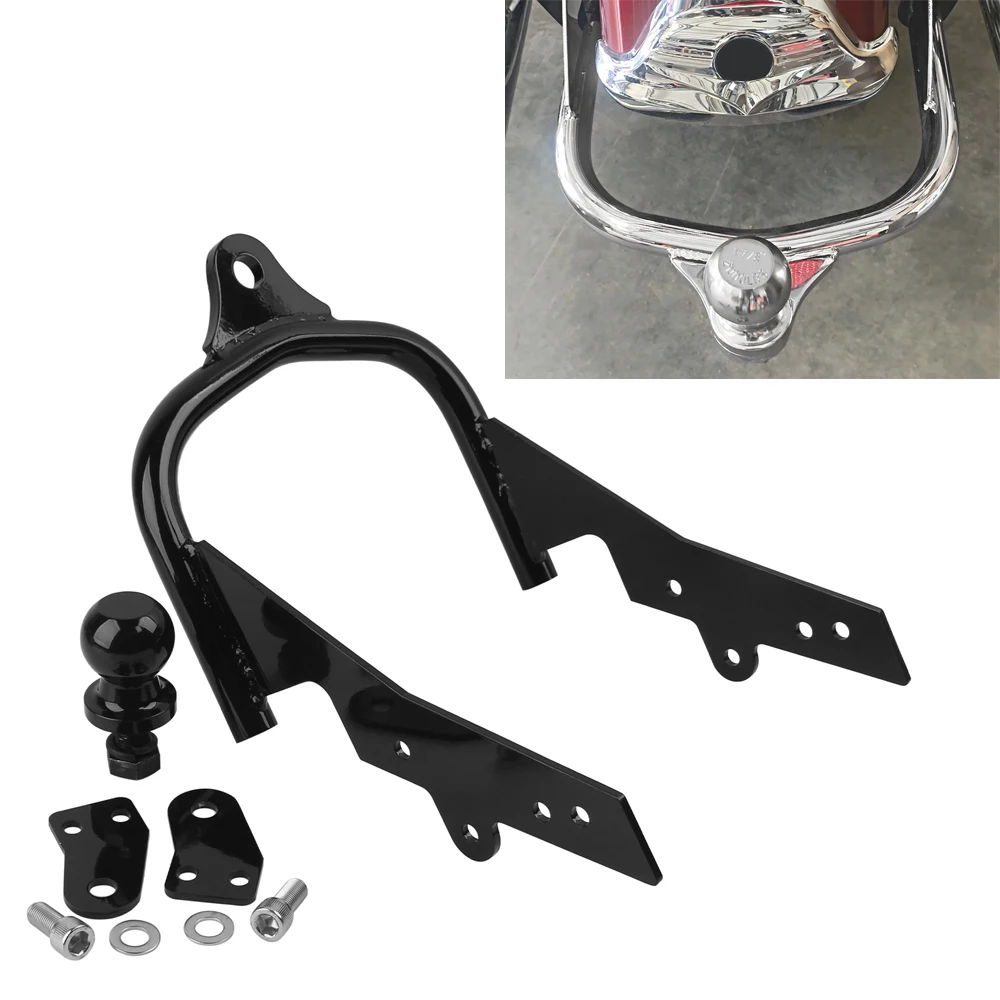 

Black Trailer Hitch with Ball Fit For Harley Electra Road Glide Road King FLTR Tour Glide 1994-2008