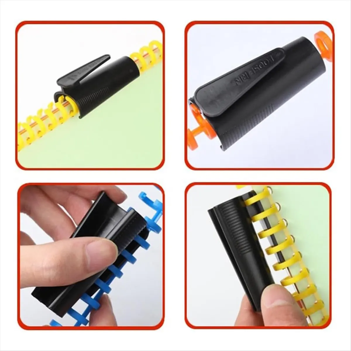ABFW 30 Hole Punch Binding Machine, Hand Push Loose Leaf Hole Punch, A4 A5 A6 A7 B5 B6 B7 Book Binder Notebook Spiral Binding