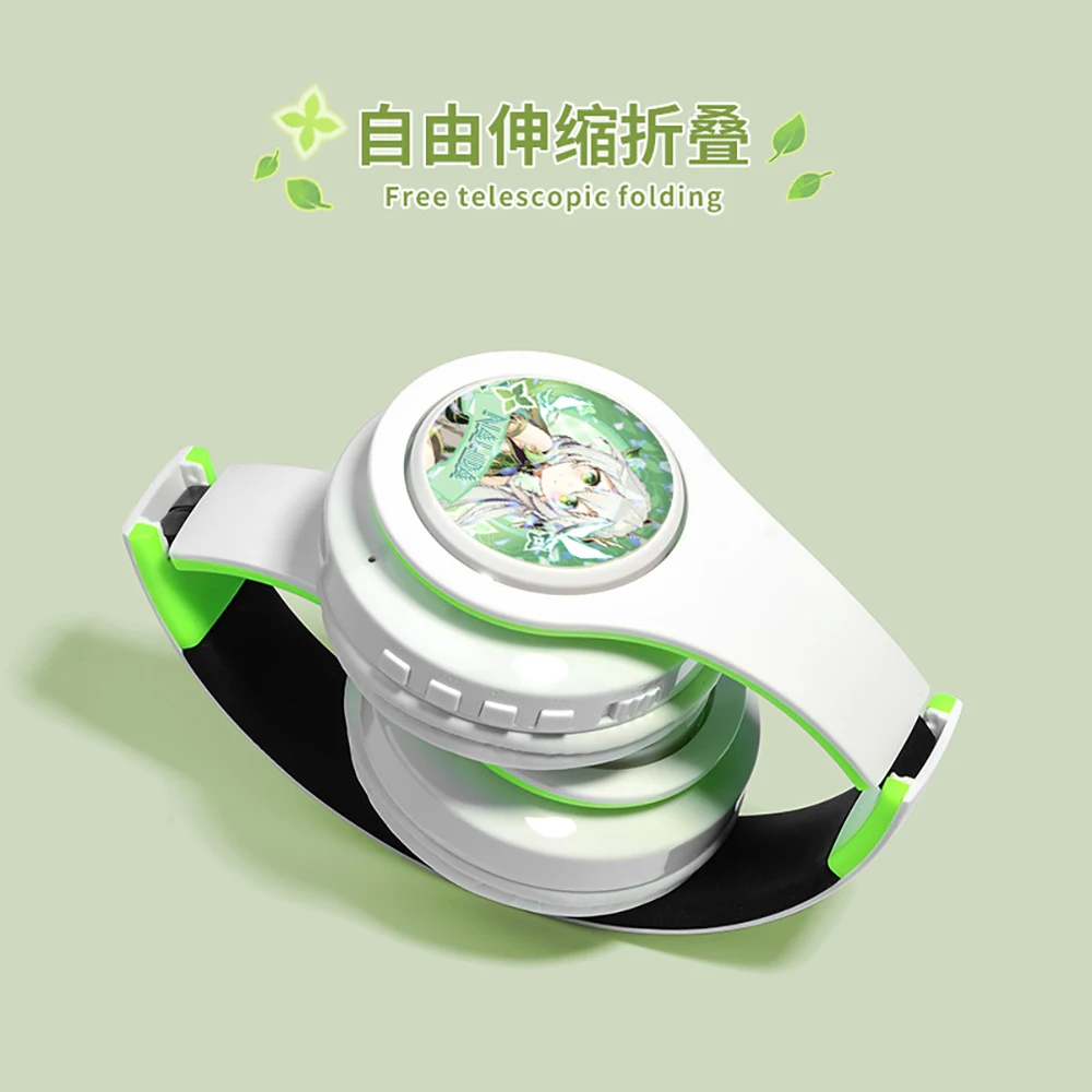 سماعة رأس من Genshin بتصميم الرسوم المتحركة التأثيرية سماعة رأس لاسلكية 3 in1 تعمل بالبلوتوث سماعات رأس ذات طابع لعبة مع ميكروفون سماعة أذن #2