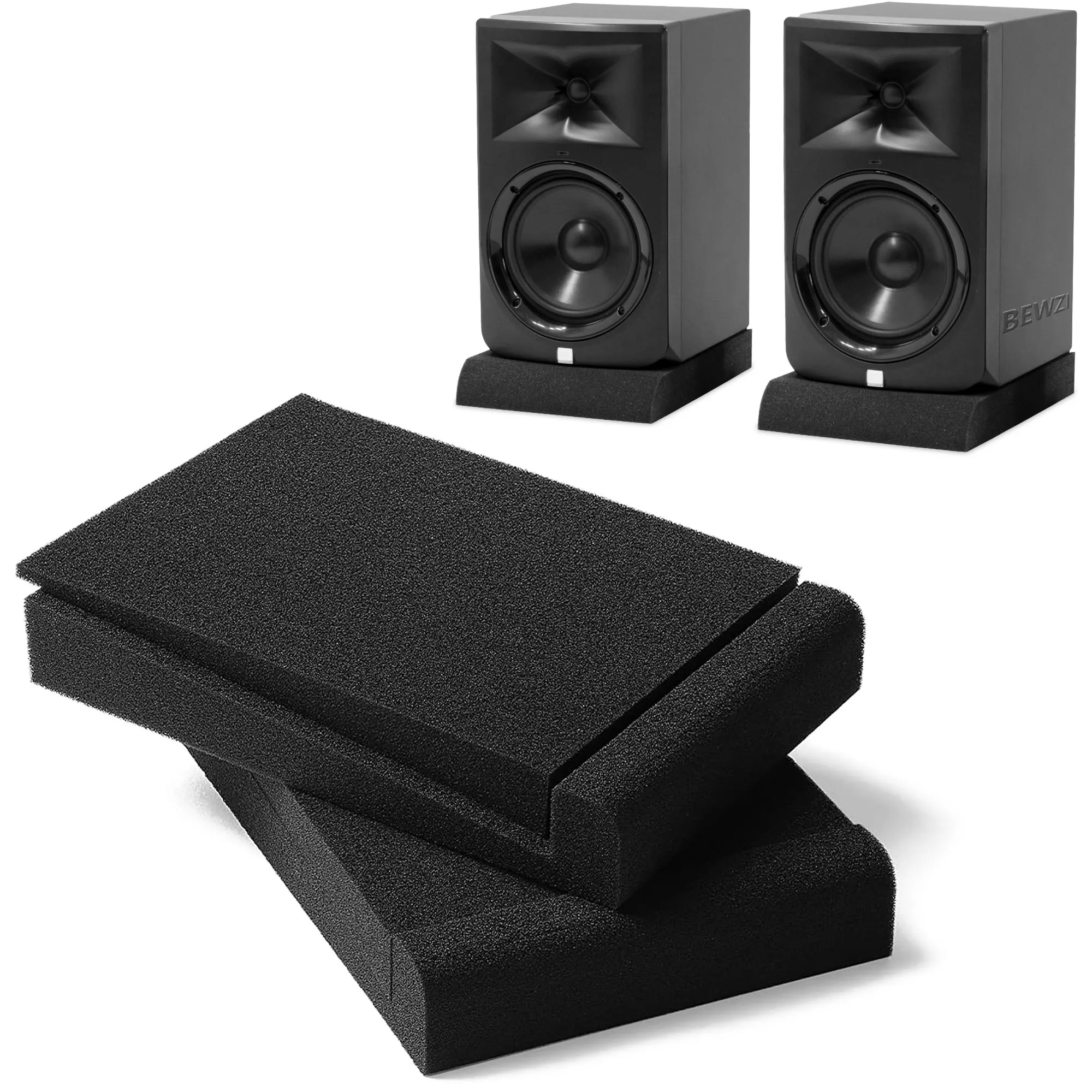 Speaker Foam Sponge Pads Ultra-strong Shockproof and Noise-reducing, High Density Audio Bottom Foam Pads