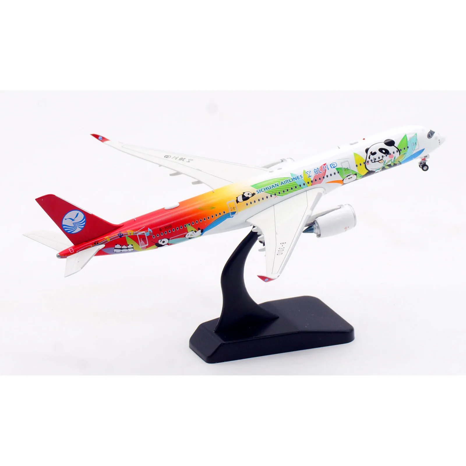 

AV4007 Alloy Collectible Plane Gift Aviation 1:400 Sichuan Airlines Airbus A350-900 Diecast Aircraft Jet Model B-301D +Tractor