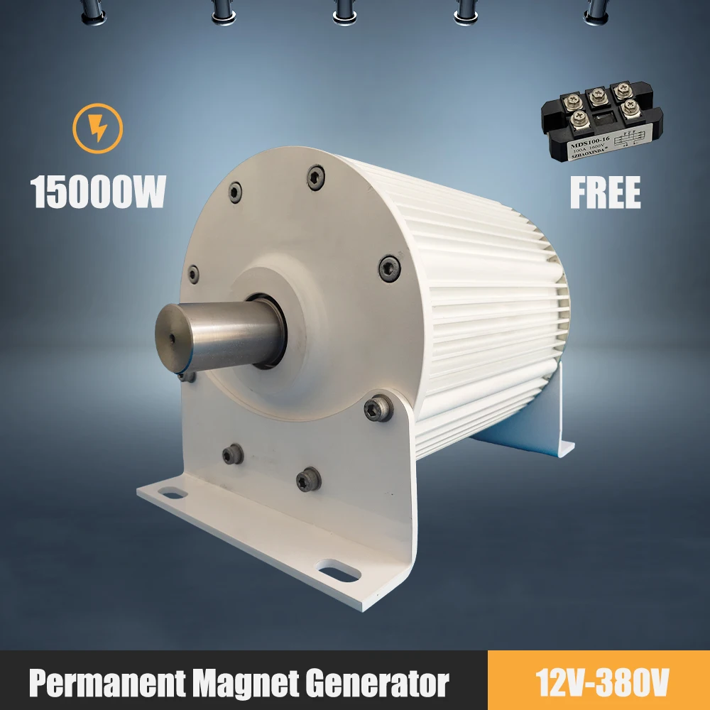 10KW 15KW 20KW Factory Price Permanent Magnet Generator Wind Turbine Low Speed 20000W 48V 96V 110V 220V Free Energy Home Use