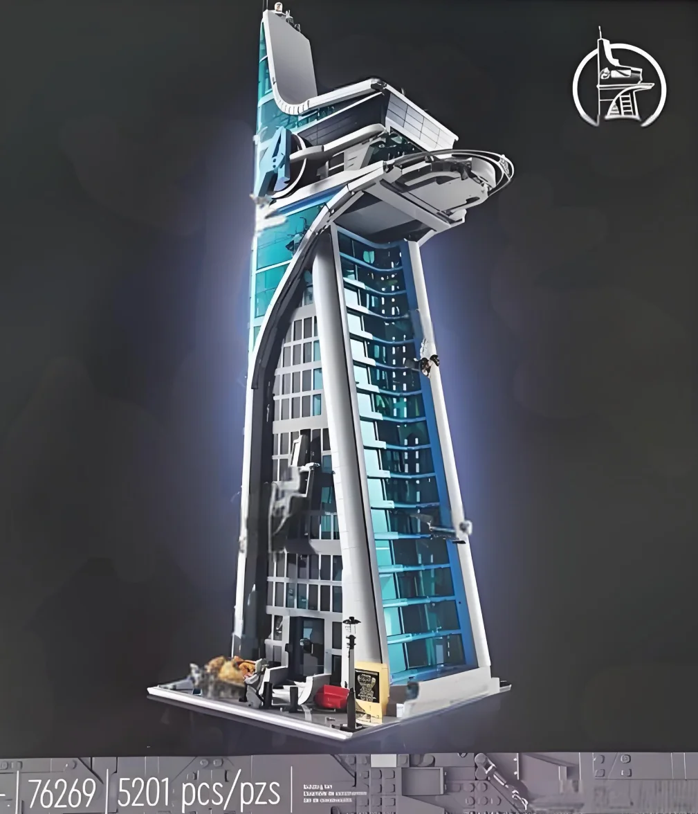 5201 pçs filme torre herói montar arquitetura construtor blocos de construção tijolos crianças adultos brinquedo aniversário presentes natal 76269