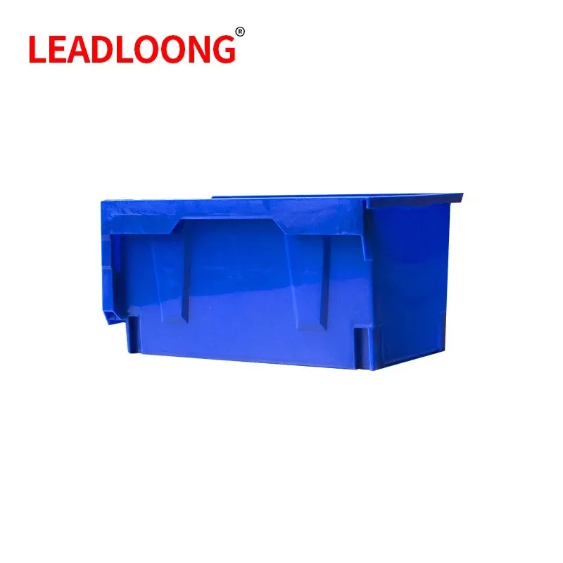 LEADLOONG V6 Stackable Box 4pcs 14.8*8.4*7in/37.7*21.3*18cm Garage Storage Bins Parts Assortment Storage Shelf