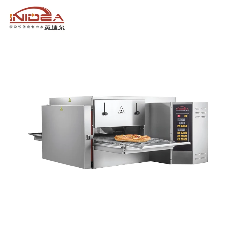 Commercial Desktop Baking Machine Equipment Stainless Steel Single Layer Multi Function Conveyor Belt Portable Pizza Oven