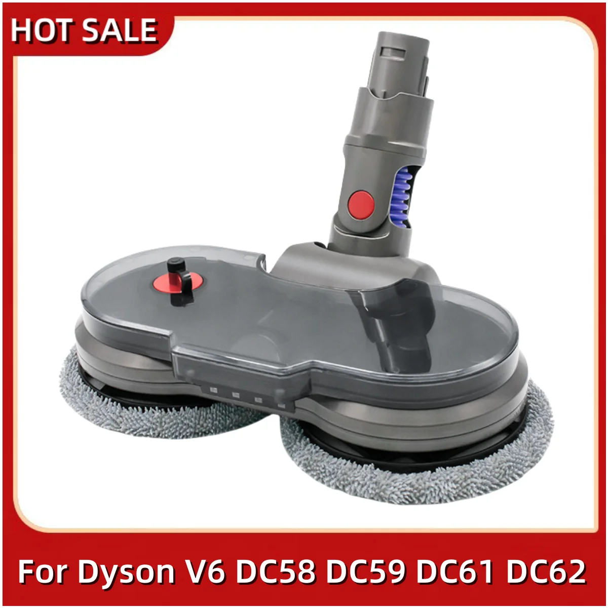 Electric Dry and Wet Mop Cleaning Head For Dyson V6 DC58 DC59 DC61 DC62 Handheld Cordless Vacuum Cleaner Replacement Accessories