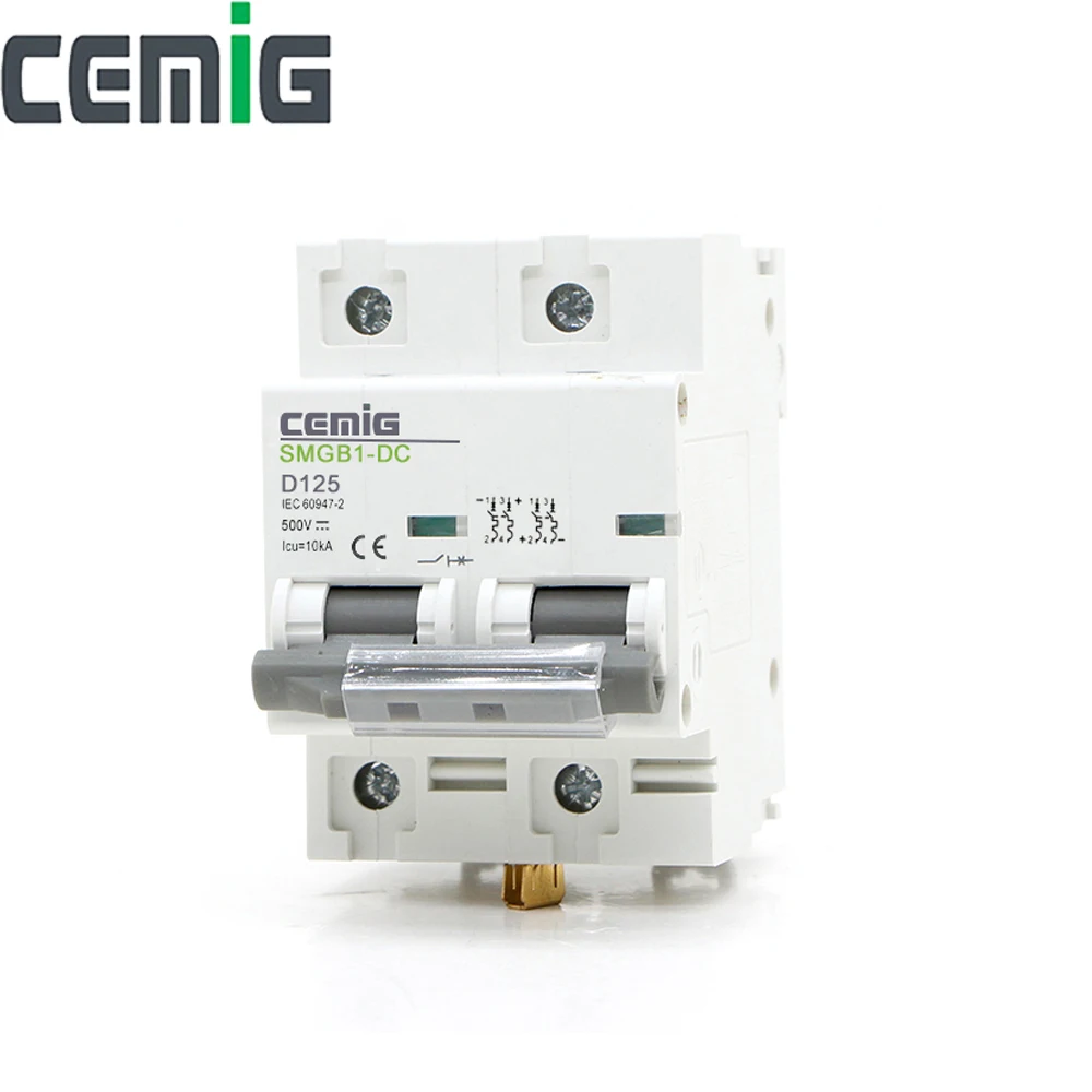 2P DC 500V Circuit Breaker MCB 80A to 125A For Solar System Cemig SMGB1-DC500V