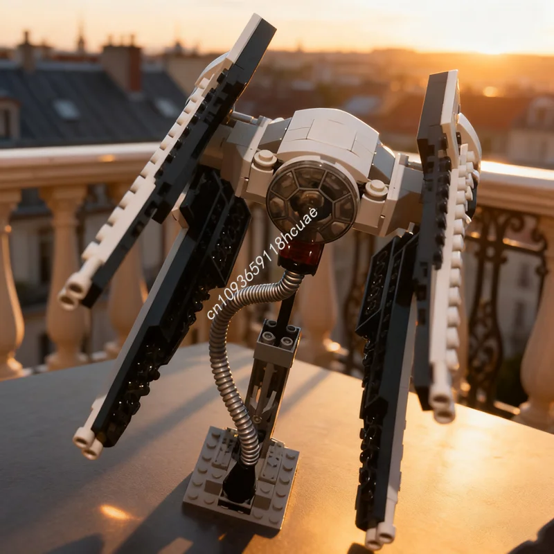 

153 шт. MOC мини галстук-перехватчик Hrodas Star модель здания рождественские подарки блоки игрушки архитектура креативный кирпич детский день рождения