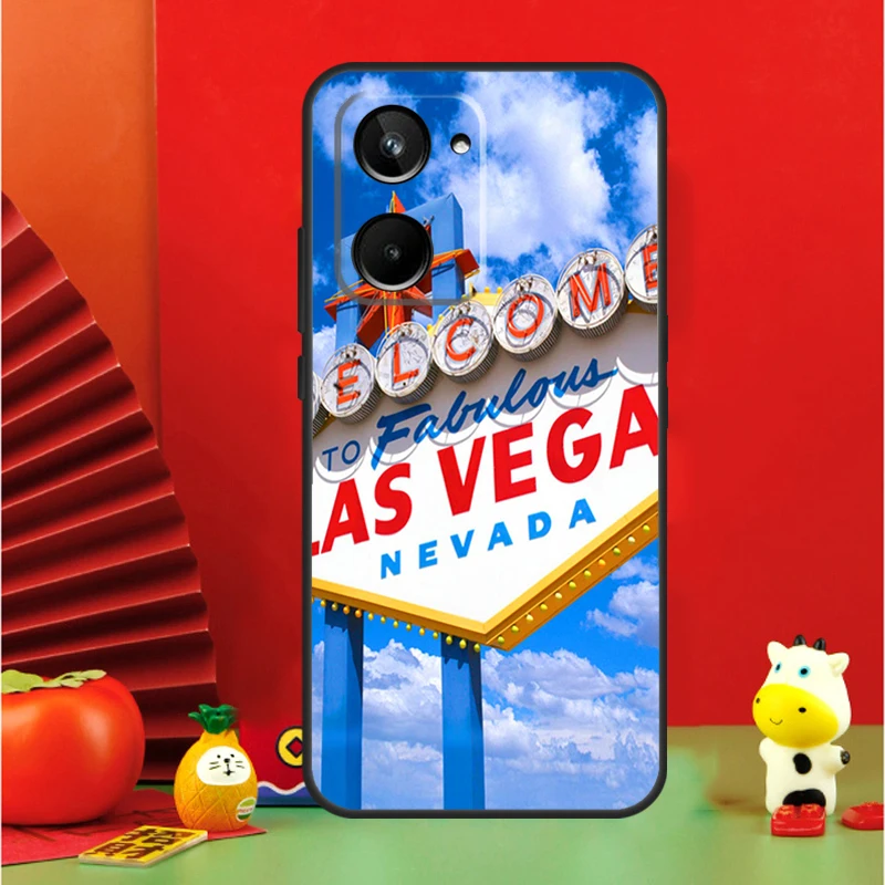 Las Vegas Sign Rome For Realme GT Neo 6 C21Y C25s C30 C31 C33 C35 C51 C53 C55 C67 GT5 9 10 11 12 Pro Plus Case