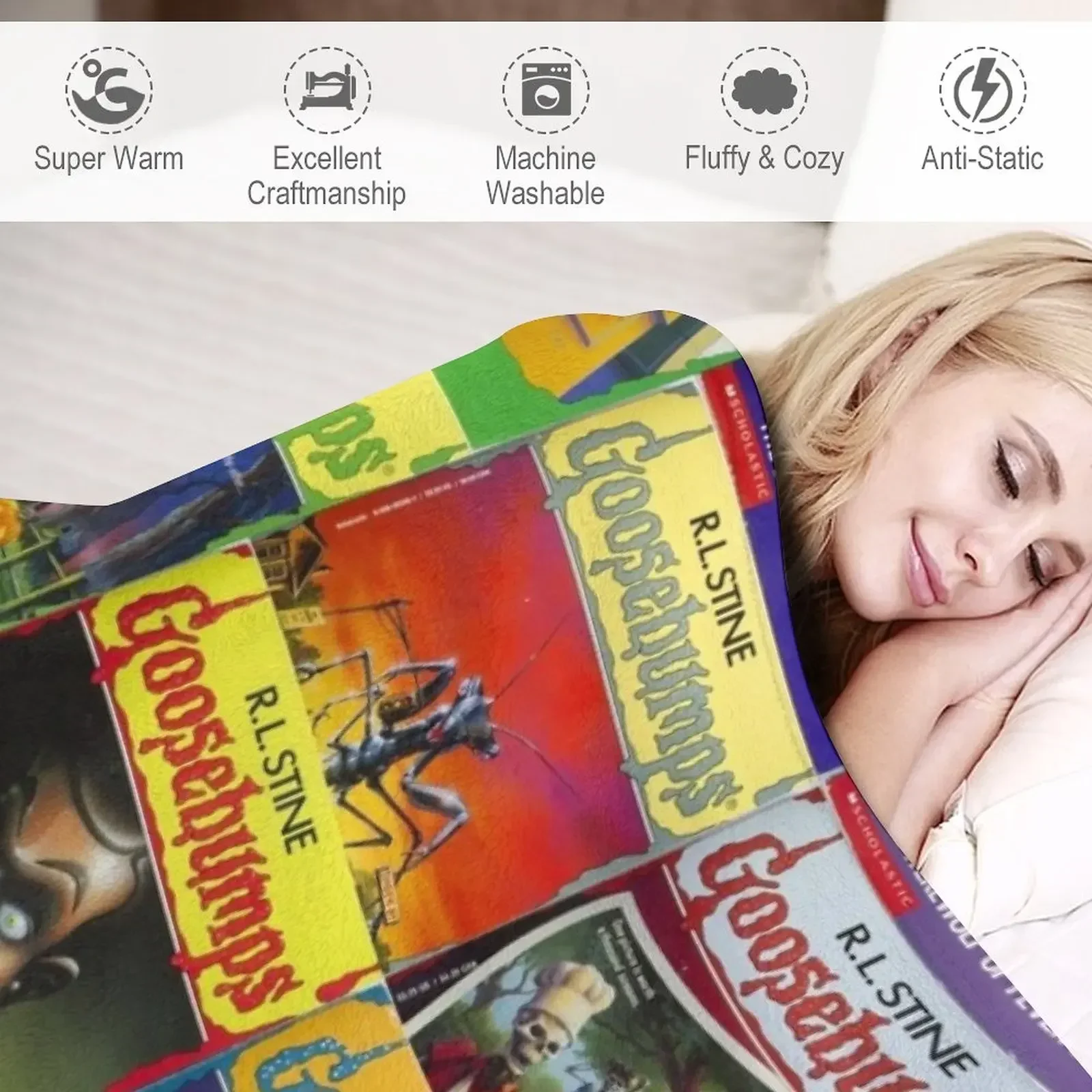 Goosebumps Greatest Hits Throw Blanket Decoratives Sofas warm for winter Sofa Throw Blankets