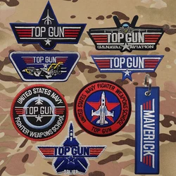 Top Flight Test MAVERICK Ranger Patch USA NAVY Fighter Weapons Patch Stickers On Clothing With Hook And Loop