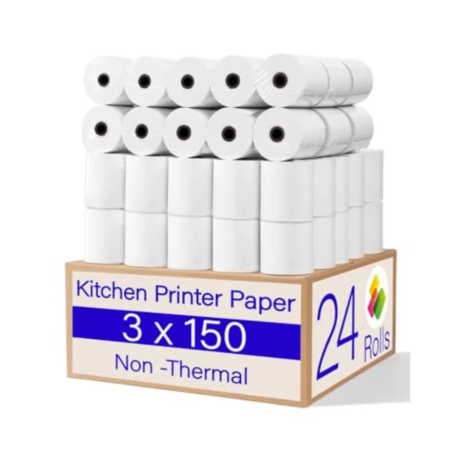 

Бумага для кухонного принтера Star SP700, 50 футов (нетермическая), бумага для чеков, бумага для POS-терминалов и кассовых аппаратов для TMU200 SRP275 от [Название производителя/бренда]