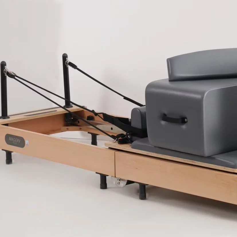 

Equipment Smart Library Pilates Reform Studio Yoga Fitness Equipment Wood Folding High Fiber Leather Factory Custom High-end Pro