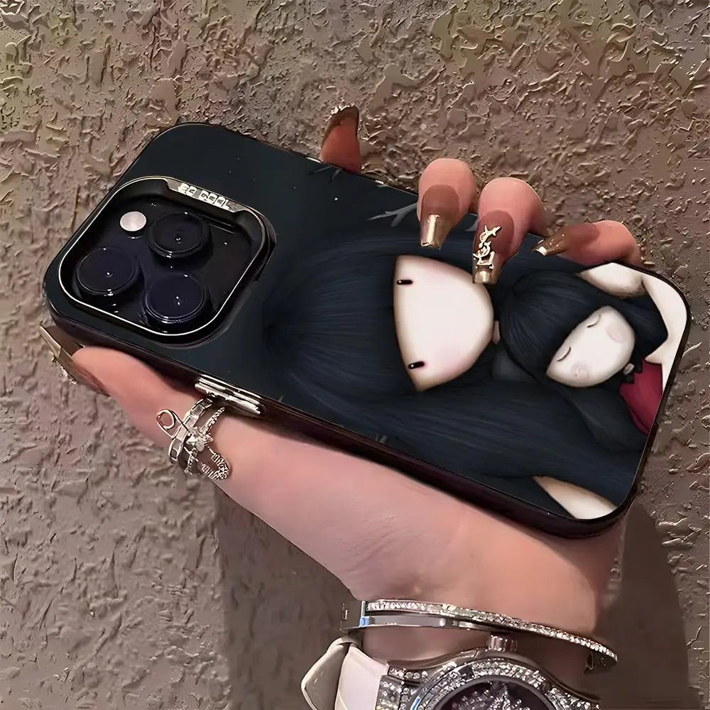 Funda para Teléfono S-Santoro Gorjuss de Japón para iPhone 17 Pro Max, 15 Pro, 16, 14 Plus, 12, 13 Mini, 11 Pro, Antigolpes, Colorida
