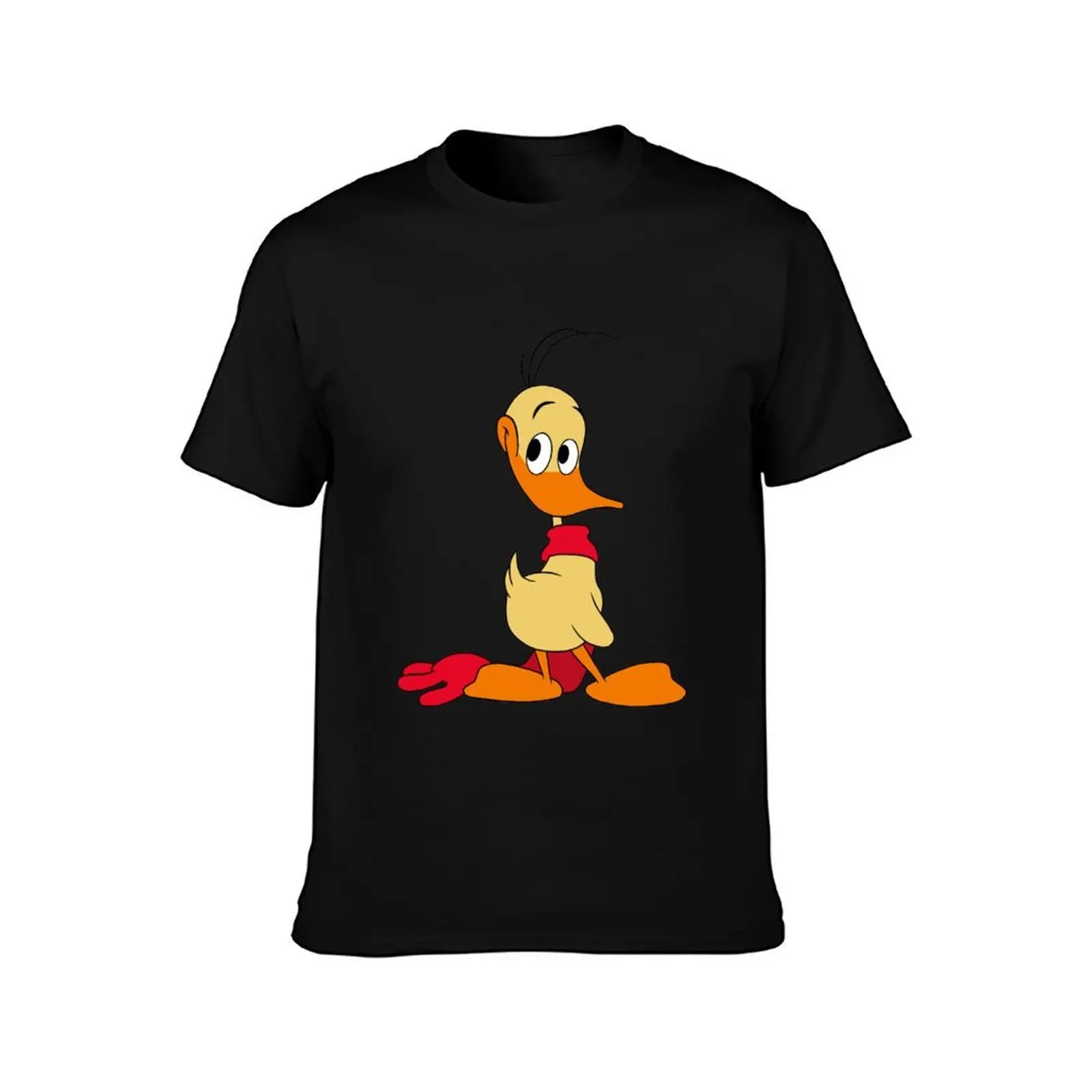 Alfred J. Quack T-Shirt, Summer Casual Cotton Tee, Oversized Streetwear Tops, Vintage Graphic Print, Loose Fit Short Sleeve