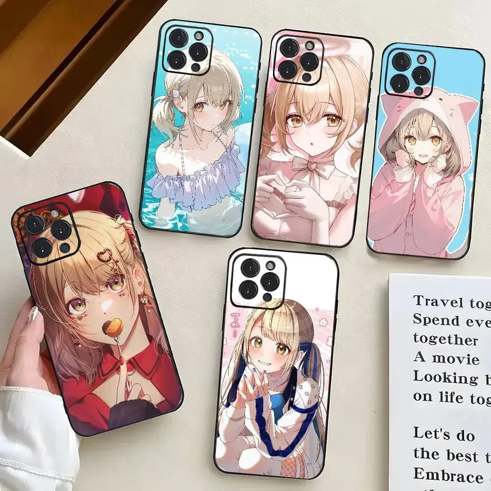 

AAA Kohane Azusawa Music Project Phone Case Black Silicone Soft Shell For IPhone 17 16 15 14 13 12 11 Air Pro Max Plus