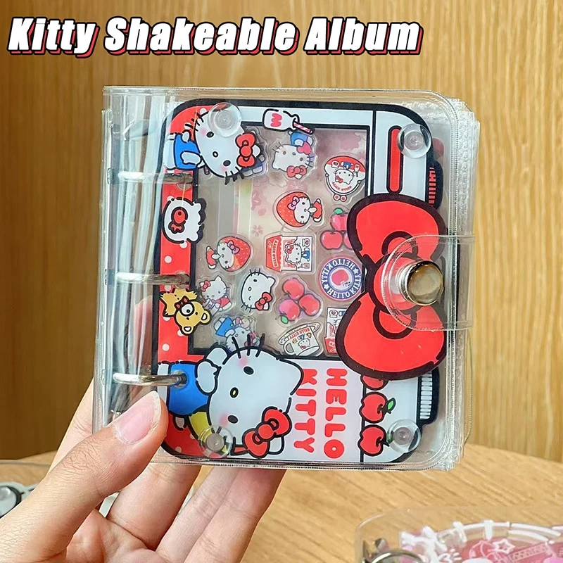 Transparent Stickers Storage Album Cute Stickers Storage Album with Inner Pages Student Fans Change Stickers Gifts Binder