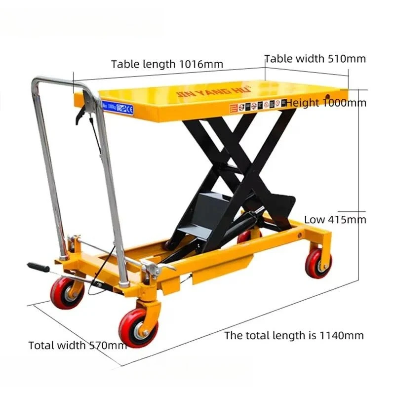 Portable Mobile Electric Hydraulic Lift Platform 150kg 300kg 500kg Customizable Fast Delivery