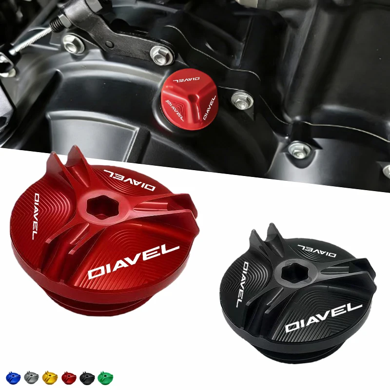 

engine oil cap bolts fuel filler cap protection For Ducati Diavel V4 Diavel1260 Diavel 1260S XDiavel Nera XDiavel Dark XDiavel S