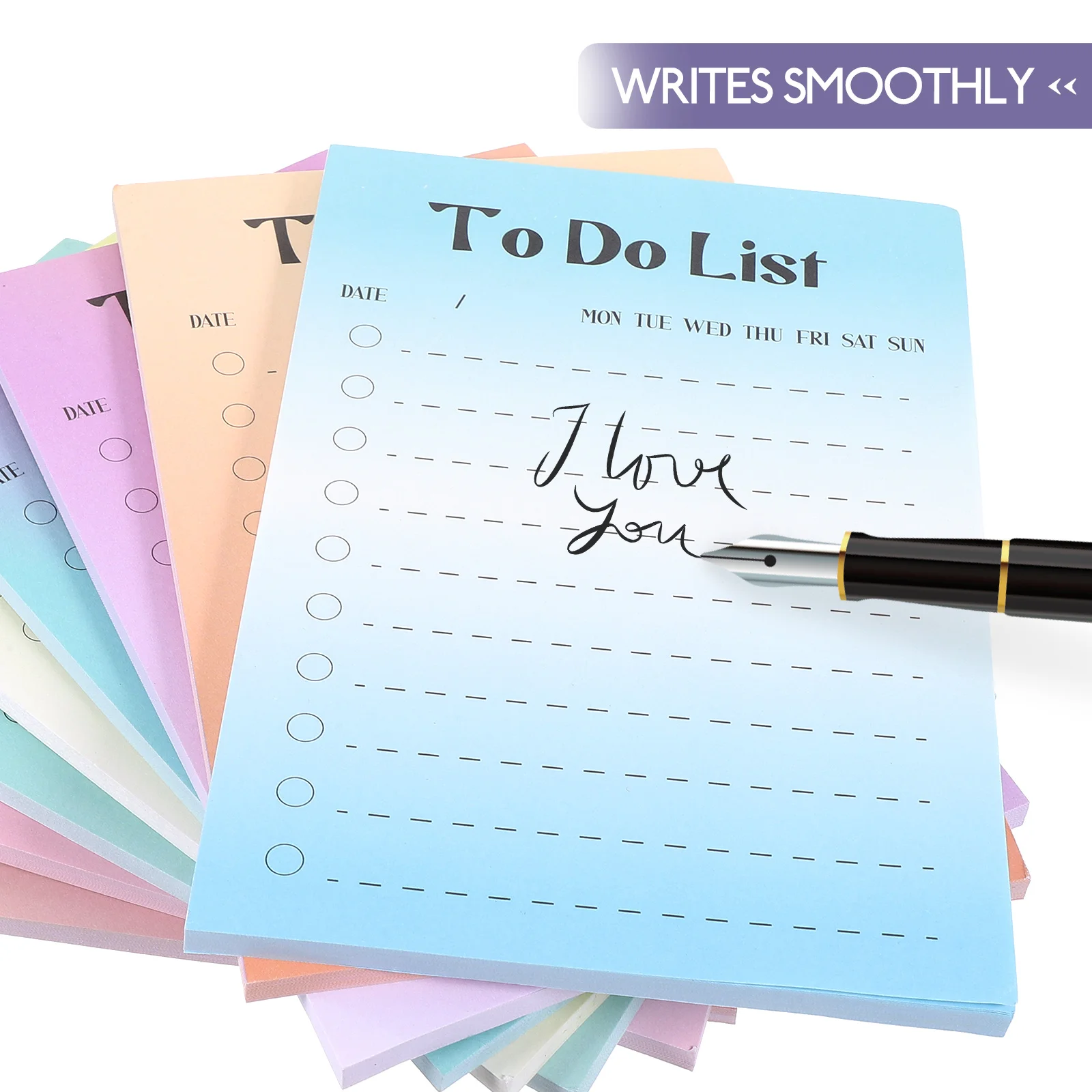 

400pcs Notepad Adhesive Memo Pads Tear-Off Portable For School Office Home Use Self-Adhesive Convenient Note Tabs