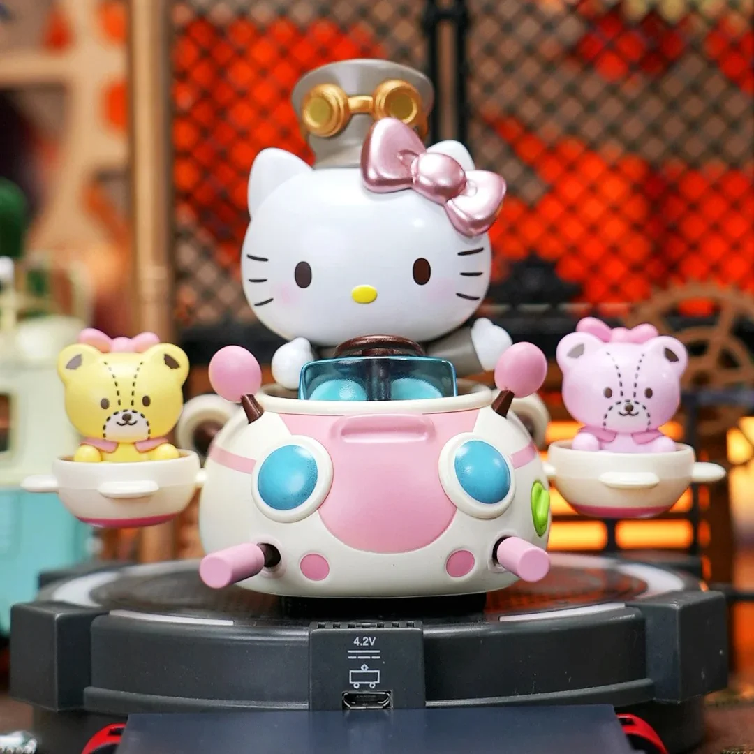 Sanrio Hello Kitty Kuromi Melody Steampunk Series Blind Box Toy Dolls Kawaii Characters Mystery Box Collection Girls Gift