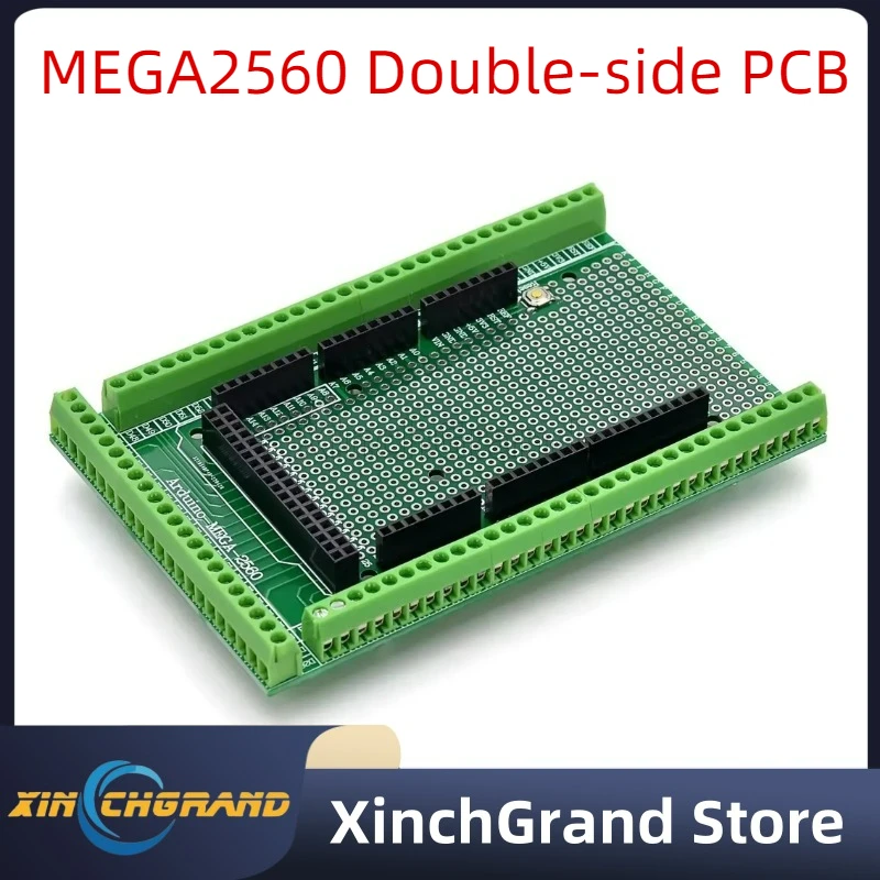 Compatible With MEGA2560 Double-side PCB Prototype Screw Terminal Block Shield Board Kit For Arduino Mega 2560 / Mega2560 R3