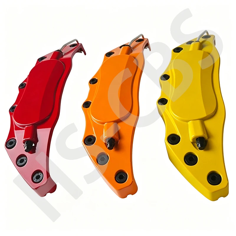 4Pcs Metal Car Brake Caliper Covers Anti Dust Protective Disc Shell for Audi Bmw Mercedes Benz VW volkswagen Peugeot Accessories view 4
