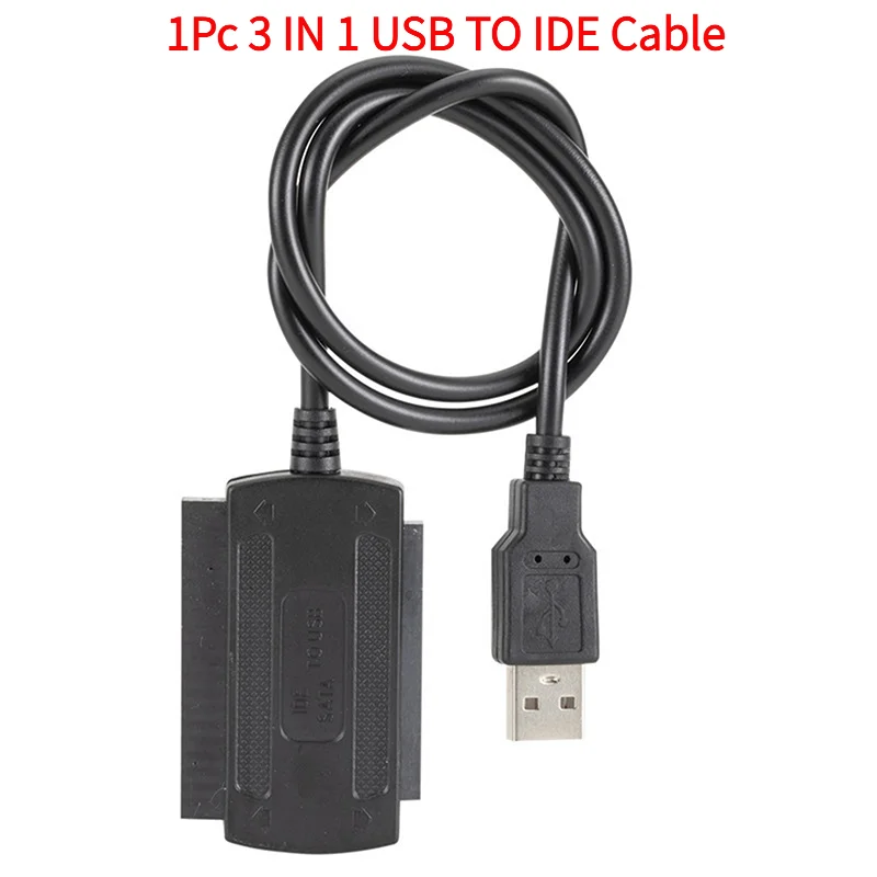 1Pc USB 2.0 To IDE Adapter Converter Cable For 2.5 3.5 Inch Hard Drive HD.